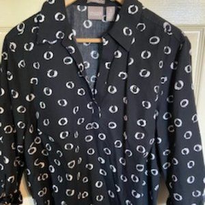 Black Cotton Chico Top - Size 3